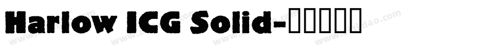Harlow ICG Solid字体转换
